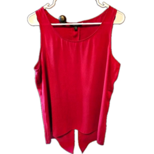 Express red tank top size large slit back.